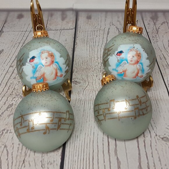 Christmas Ornament Mixed Lot Of 18 Hallmark Krebs Kurt Adler Santa Angel Train - Picture 2 of 16